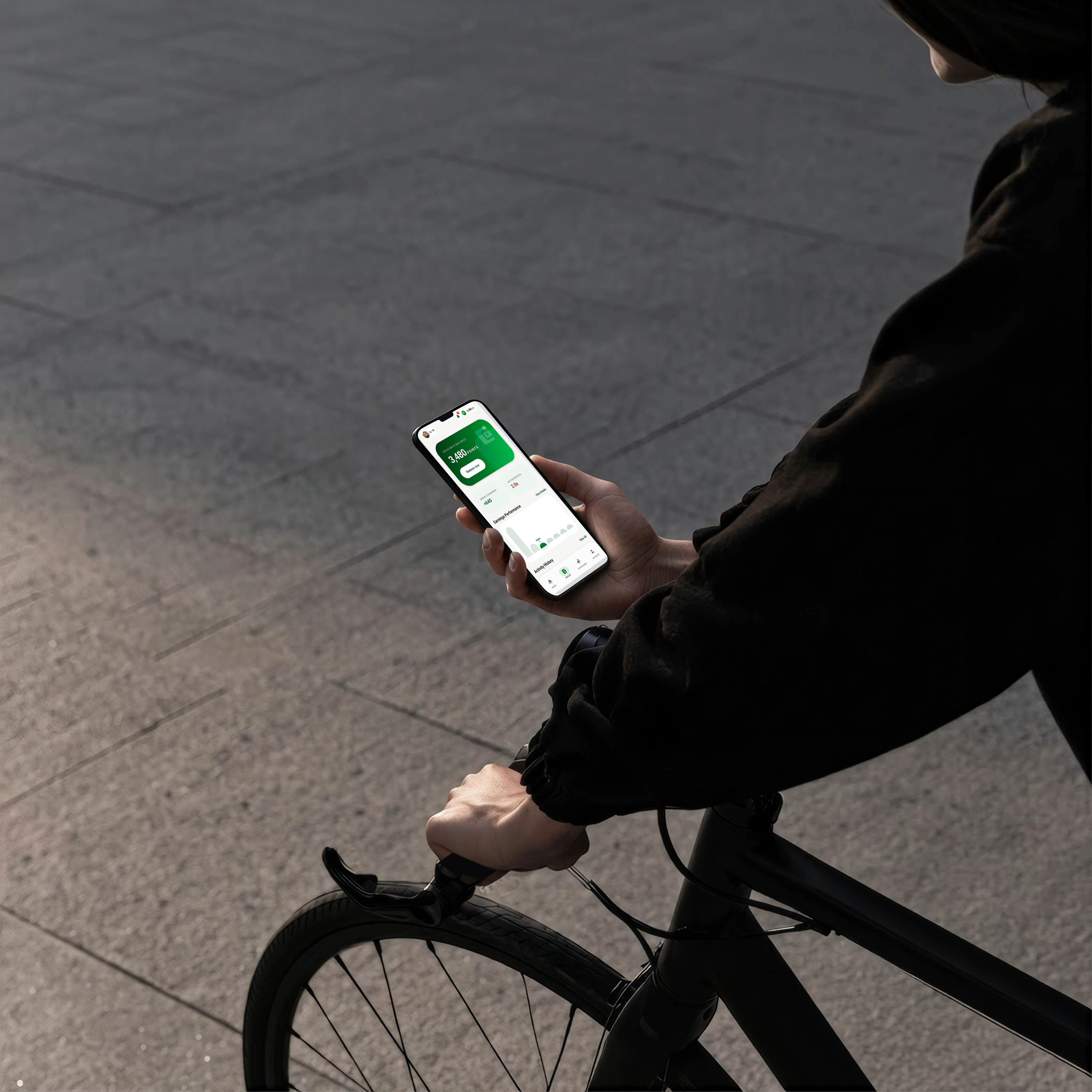 Fietser verdient MOVRR Points met geverifieerde kilometers