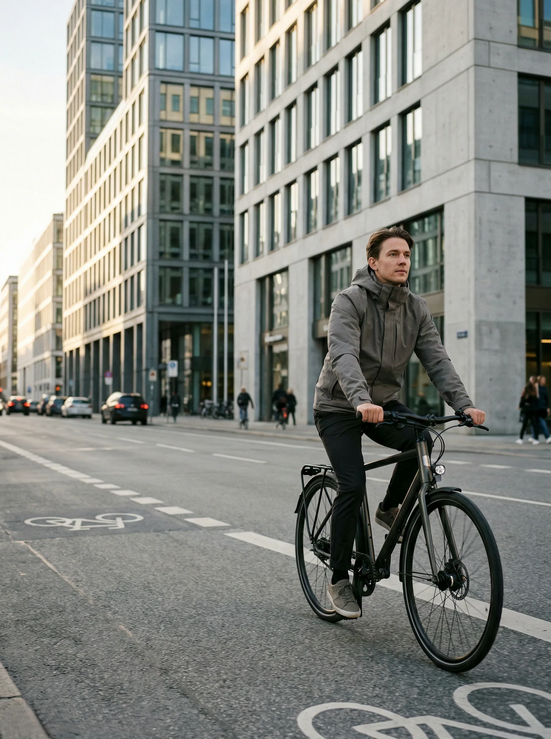 Cyclist riding with MOVRR